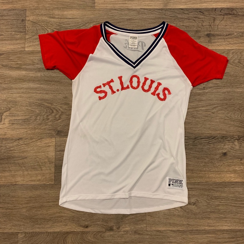 St. Louis Cardinals Jersey Shirt-PINK